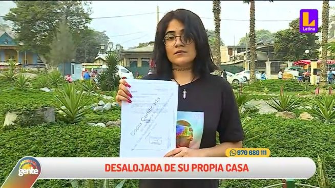 Chosica: Joven denuncia que tía la desalojó de su propia casa y quemó sus pertenencias