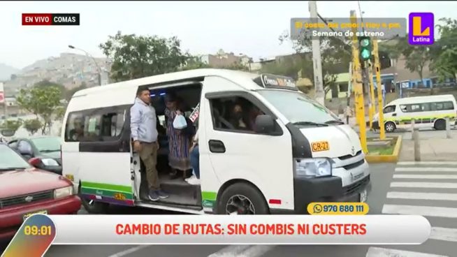 Cambios en transporte público: estas son las rutas por las que combis y cústers no circularán desde el 8 de agosto