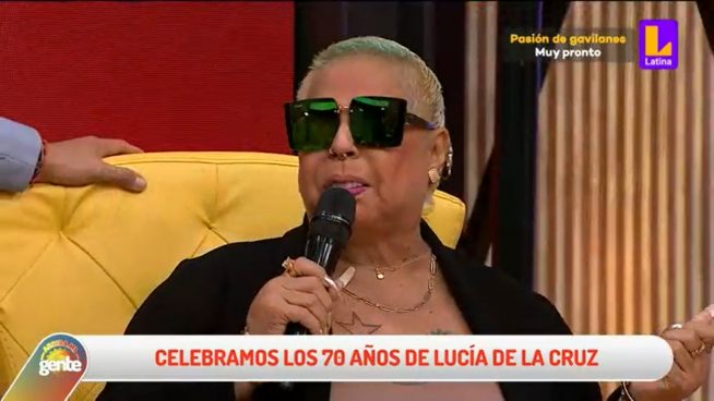 Lucía de la Cruz a puertas de su cumpleaños 70: 