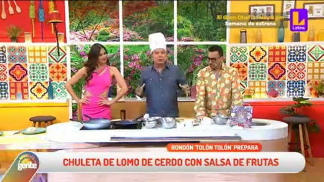 ¿Cómo preparar una rica chuleta de lomo de cerdo con salsa de frutas? Ricardo Rondón nos lo enseña en Arriba mi Gente