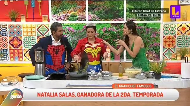 ¿Cómo preparar unos ricos tallarines al pesto con milanesa napolitana? Natalia Salas nos lo enseña en Arriba mi Gente