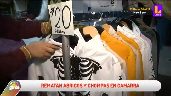 Gamarra remata abrigos y prendas desde 10 soles
