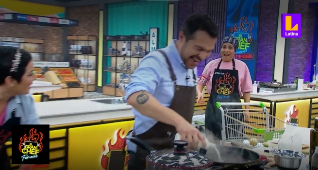 ¿Giacomo celoso?: jurado le reclama a Katia Palma su 'maicito' a invitados de El Gran Chef Famosos