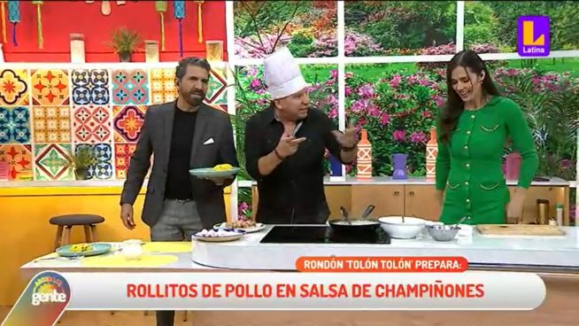 ¿Cómo preparar unos ricos rollitos de pollo en salsa de champiñones? Ricardo Rondón nos lo enseña en Arriba mi Gente