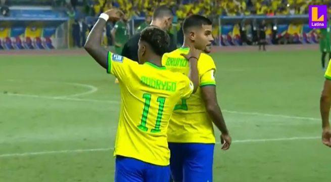Brasil vs Bolivia: Rodrygo puso el 3-0 tras una extensa revisión del VAR