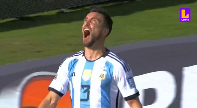 Bolivia vs Argentina: De cabeza, Nicolás Tagliafico marcó el 0-2 en La Paz