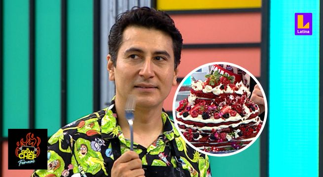“Parece una maceta”: Armando Machuca se burló de la torta red velvet que hizo en El Gran Chef Famosos