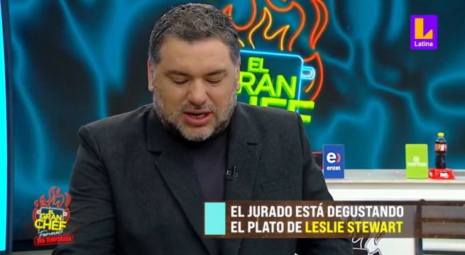 Se ufanó en vano: Masías no encontró ni textura ni sabor en plato de Leslie Stewart en El Gran Chef Famosos