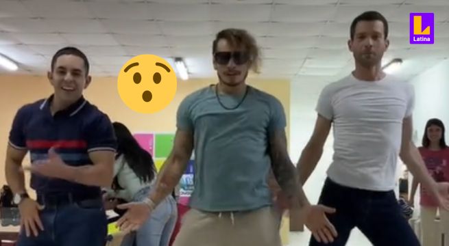 Los ‘prohibidos’: Juan Carlos Rey de Castro, Nico Ponce y Joaquín Escobar bailaron música selvática en set de “Papá en Apuros”