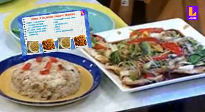 ¿Cómo preparar pollo a la tailandesa con arroz con mensi? Don Pedrito nos enseña