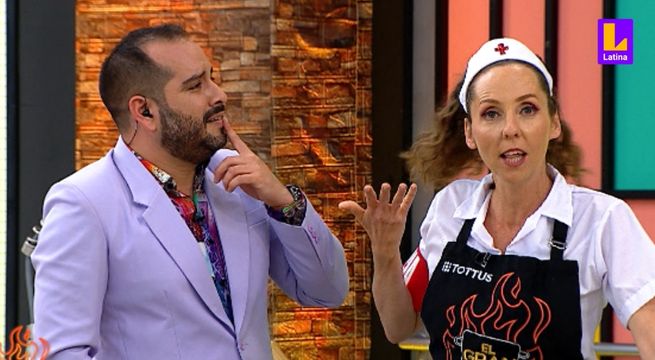 Saskia Bernaola usará a Junior Silva como ‘conejillo de indias’ para probar su paté | El Gran Chef Famosos