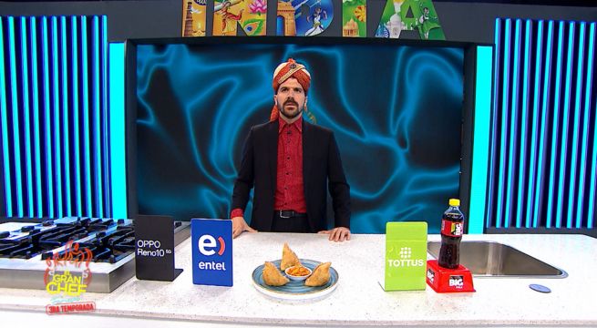 En todas las facetas: Peláez imitó a los tres jurados de El Gran Chef Famosos