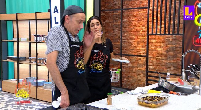 ¿Qué pasó? Tilsa Lozano se asustó por presencia de Christian Ysla en su estación de El Gran Chef Famosos