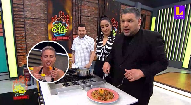 Es un ají mal cortado: Javier Masías se burló de decoración de Fiorella Cayo en plato | El Gran Chef Famosos