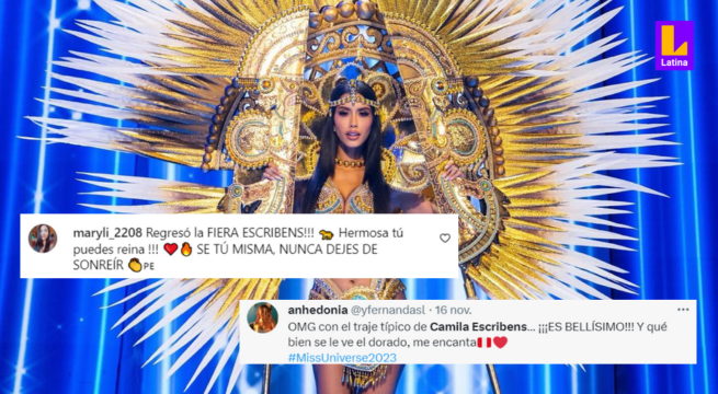 Miss Universo 2023: Usuarios quedaron atónitos con traje típico de Camila Escribens en la Preliminar del certamen de belleza