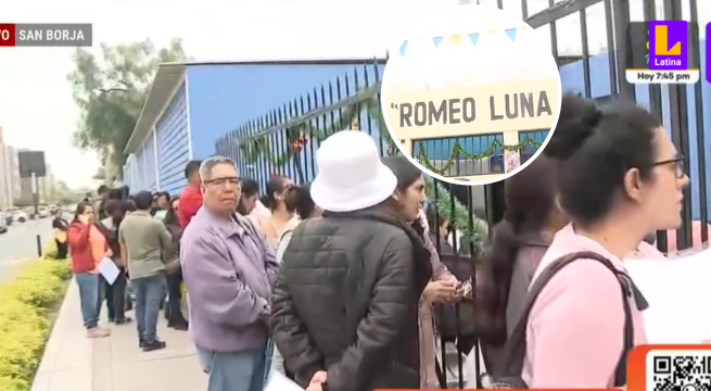 San Borja: Madres de familia hacen largas colas para obtener una matrícula en colegio estatal