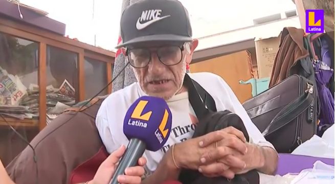 Abuelito es desalojado de su propia casa en Miraflores por su cuñada