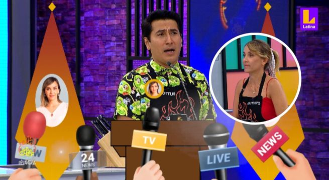 El Gran Chef Famosos: Machuca intentó justificar tardanza de Milene, pero ella lo “choteó” con saludo