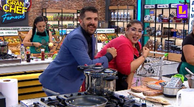 “Tremendo chocolateo”: Mónica Torres y Peláez mostraron sus mejores pasos de baile en la cocina de El Gran Chef Famosos