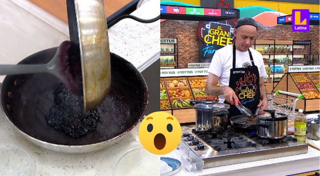 ¡Por partida doble!: Christian Ysla quemó ingredientes de sus dos platos de la noche en El Gran Chef Famosos