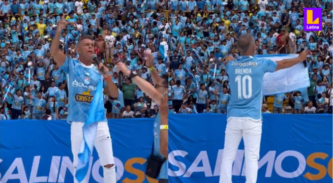 Sporting Cristal vs U. Católica: Julinho alzó bandera 'Celeste' y fue aclamado por el público