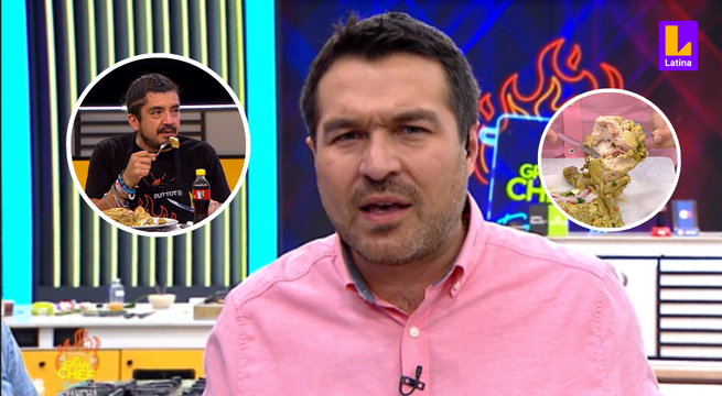 Giacomo se niega a probar plato de Mauricio Mesones al encontrar pollo crudo | El Gran Chef Famosos