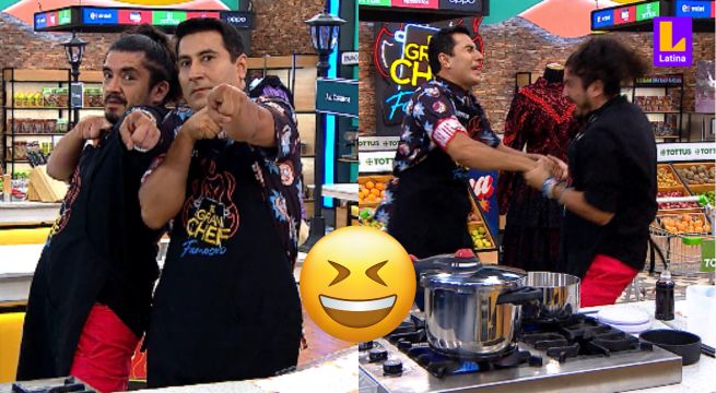 Armando y Mauricio no lograron mantener la seriedad y se pusieron a jugar en El Gran Chef Famosos