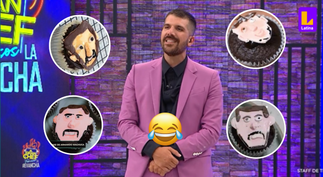 “Está horrible, me encanta”: Chefcitos se burlan de los cupcakes con cara de Peláez de los participantes de El Gran Chef Famosos