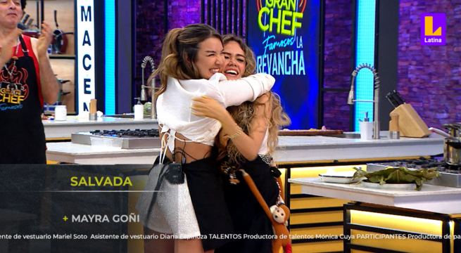 Mayra Goñi es la única salvada y avanza a la siguiente etapa | El Gran Chef Famosos