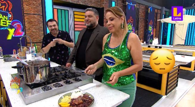 “Está salado como el océano”: Chef brasilera destruyó el plato de feijoada de Damián y El Toyo en El Gran Chef Famosos