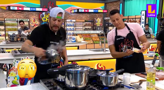 Luigui Carbajal confunde el ajo con la manteca y comete tremendo error que lo deja preocupado | El Gran Chef Famosos