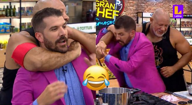 “Sabe más que yo”: Peláez venció a Steve Palao en una lucha de judo en la cocina de El Gran Chef Famosos