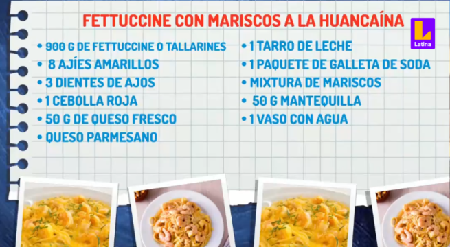 Receta paso a paso: cómo hacer un rico Fetuccini con mariscos a la huancaína junto a Joselito Carrera