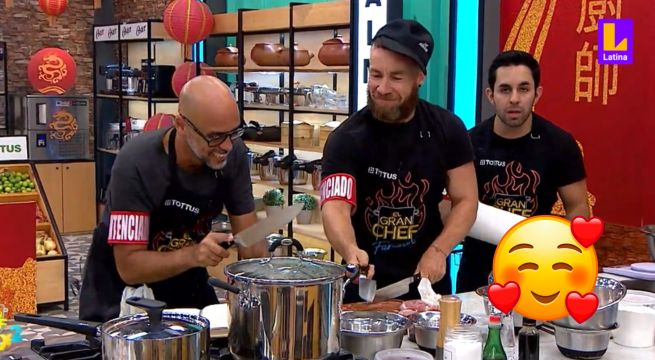 El Gran Chef Famosos: Rodrigo Sánchez Patiño armó su karaoke en la cocina junto a Damián y las Aguirre