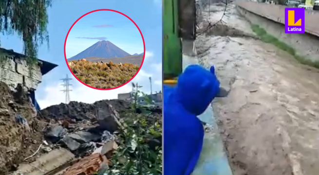 Arequipa: fuertes lluvias ocasionan desborde de río Socabaya y activación de lahar del Misti