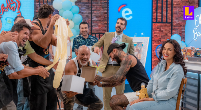 Austin Palao sorprendió en El Gran Chef Famosos X2: regalo de talla “jirafa” se robó el show del baby shower