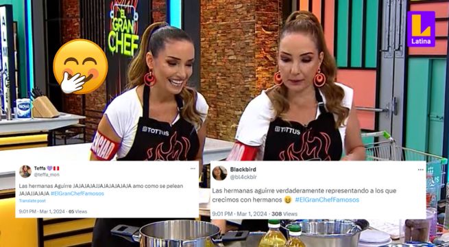“Amo cómo se pelean”: Los mejores memes de los ‘chefcitos’ sobre pelea de las hermanas Aguirre en El Gran Chef Famosos