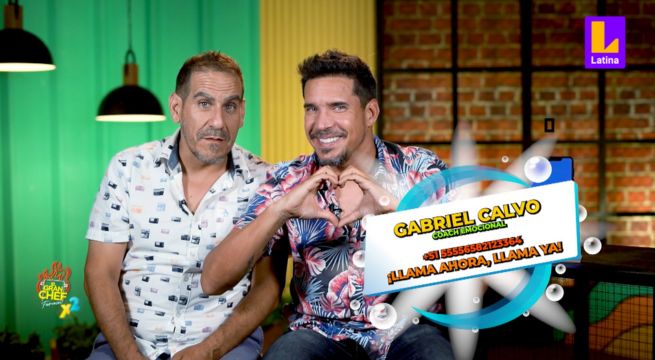 El Gran Chef Famosos: Gabriel Calvo se volvió ‘coach del amor’ para enseñar a controlar sus emociones