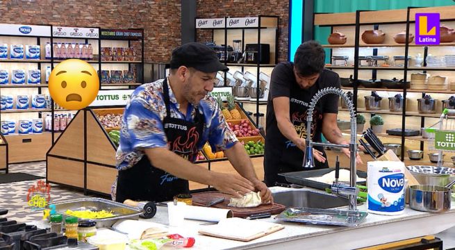 El Gran Chef Famosos x2: La tensa pelea entre Gabriel y Pablo por las escamas de su pescado