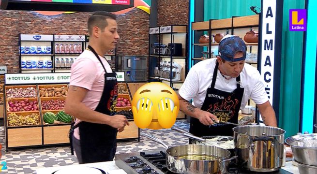 Ricky enfureció con Luigui por darle órdenes en El Gran Chef Famosos: “Causa, tú me rayas”