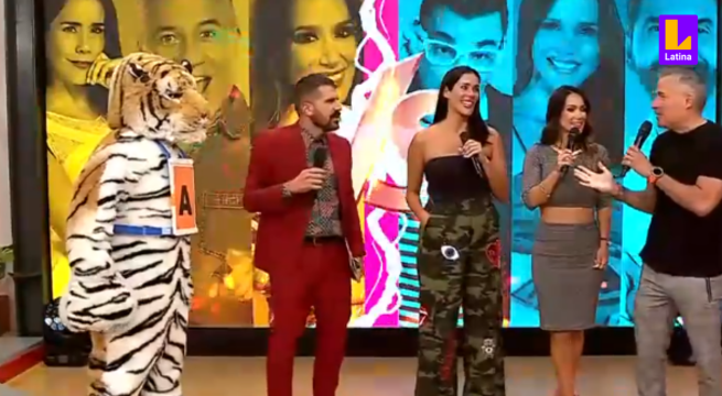 Gianella Neyra le recordó a Mathías Brivio su APARATOSA caída en su presentación como conductor de Arriba mi Gente