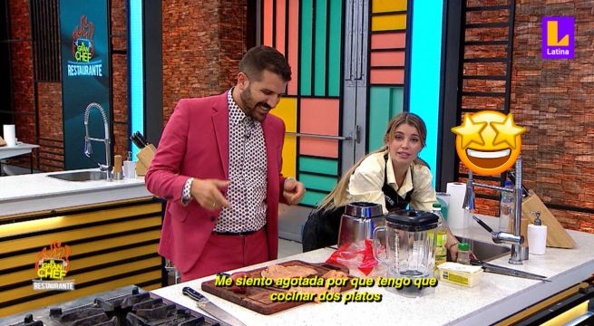 El Gran Chef Famosos, El Restaurante: Flavia presume su inglés con Peláez, al mismo estilo de las Hurtado