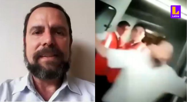 Sacerdote insulta y agrede a tripulantes de un avión | VIRAL 