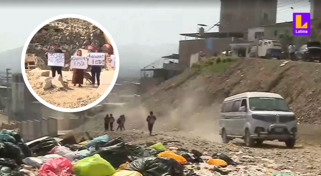 Vecinos de San Juan de Miraflores protestan por falta de pistas desde hace más de 30 años