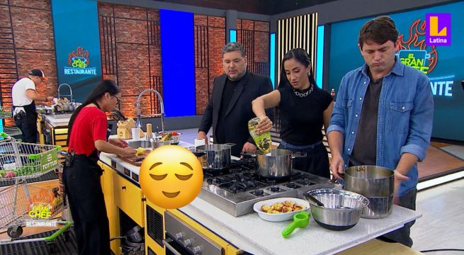 El Gran Chef Famosos, El Restaurante: Nelly llega al recate de Lita al ver que quemaba su aceite