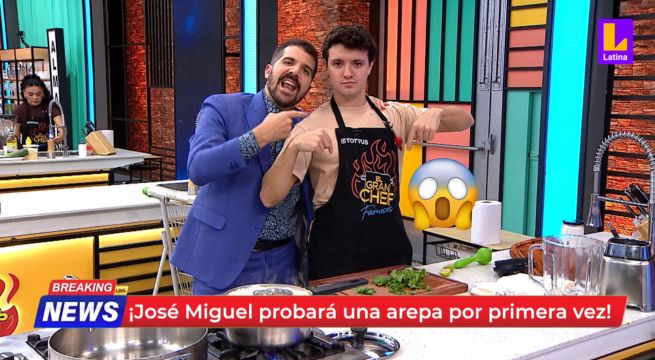 El Gran Chef Famosos: Jose Miguel NUNCA ha comido una arepa, ¿por qué?