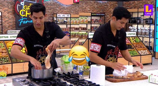 El Gran Chef Famosos: Santiago comete BLOOPER al sancochar su pollo en lugar de freírlo