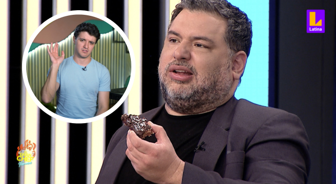 El Gran Chef Famosos: Javier Masías casi se atora al probar las barritas de Jose Miguel Arguelles