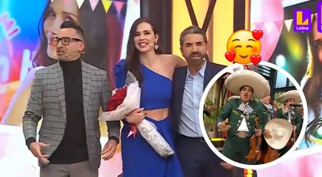 Santi Lesmes y Fernando Díaz SORPRENDEN a Maju Mantilla con mariachis y ramo de rosas por su cumpleaños