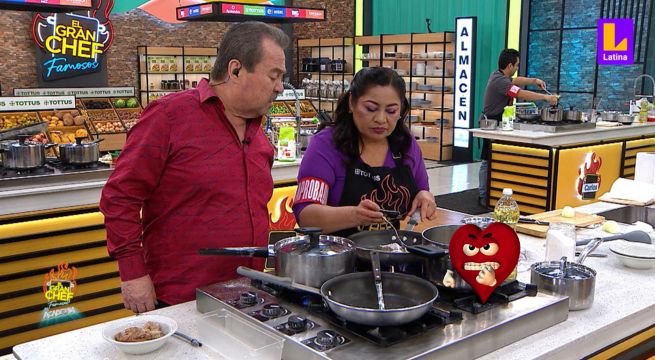 El Gran Chef Famosos: Lalo MOLESTO con Wendy por usar utensilio INCORRECTO